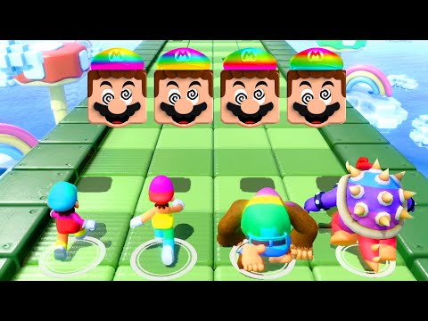 【スーパーマリオパーティ】全ミニゲームマリオVSルイージVSドンキーコングVSクッパ(マスター難易度のCPU)
