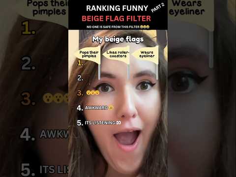 Funny Beige Flag Filter REACTIONS Part 2 #shorts #funny
