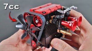 This Tiny Engine Screams to 16,000 RPM (assembly & test run)