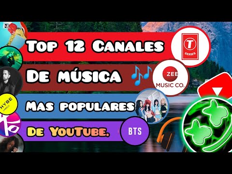 Top 12 Canales de Música más populares de YouTube 🚀🎧 (2014-2023) / Túnish_563