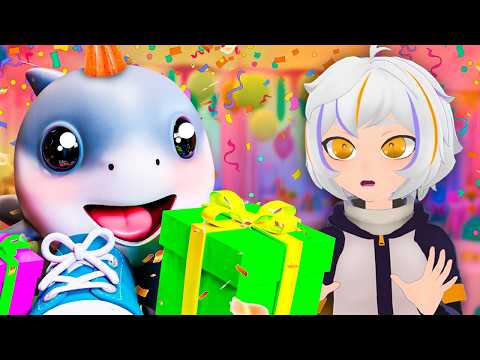¡EL CUMPLEAÑOS de TRALALERO TRALALA! | ChuyMine REACCIONA a Cartoon Games Español