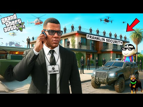 GTA 5: Franklin & Shinchan Try The Dangerous Security Guard Job! 😱🔥 | GTA 5 Bangla Gameplay