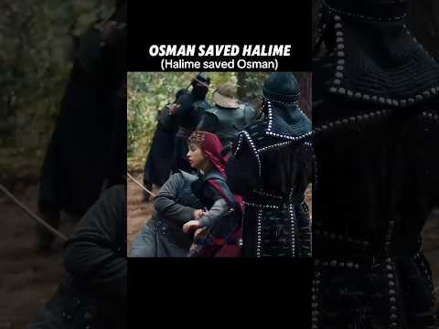 Osman ve Halime saved each other🔥 #kurulusosman #osmanbey #turkishdrama #balahatun #halime #ytshorts