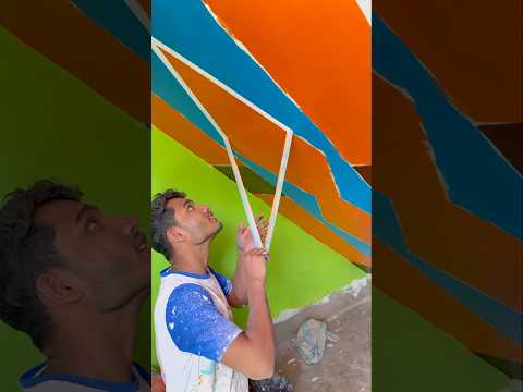 Maskin teyip ceiling design painting #wallpaiting #art