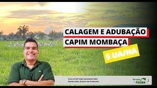 Calagem e adubação para capim Mombaça 5 UA /ha