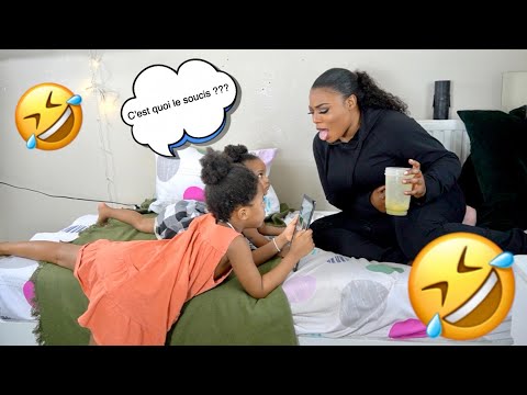 Prank: Faux Vomi Sur Ma petite soeur de 5 ans ( réaction épic 🤣)