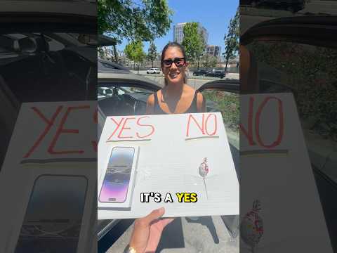 Millionaire Giving away free iPhone 15 to stranger part 68 #shorts