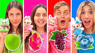 MANGIAMO SOLO CIBO DEL COLORE DEL NOSTRO LABUBU CHALLENGE CON I NOSTRI AMICI !