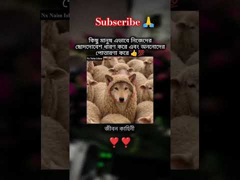 কিছু মানুষ আছে যারা এমন ভাবে ছদ্মবেশ  ধরে এবং অন্যান্যর সাথে প্রতারণা করে ।। #life #সব #lyricsshorts