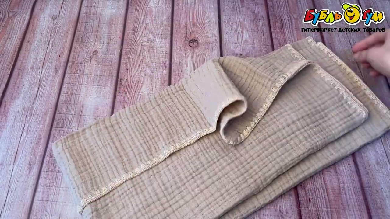 Плед муслиновый четырехслойный розовый - видео