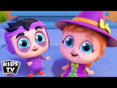 Here We Go Out On Halloween, Hindi Nursery Rhymes and Haloowenn Songs, बच्चों के गाने