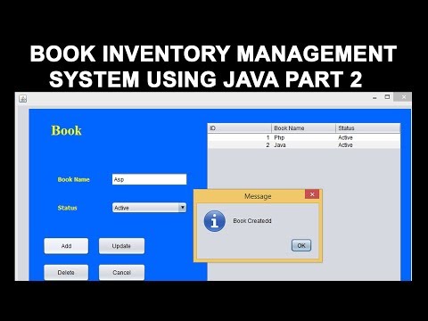 Book inventory management System Using Java Part 2