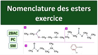 Exercice organique 2 bac
