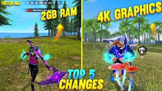 Must Watch this Video Before Playing Free Fire Max😲🔥| Top Unique Changes 4K Graphics - Free Fire