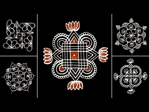 Easy Rangoli Collection | Friday Kolam Designs | Beginners Dots Kolam | Muggulu Art | How To Draw