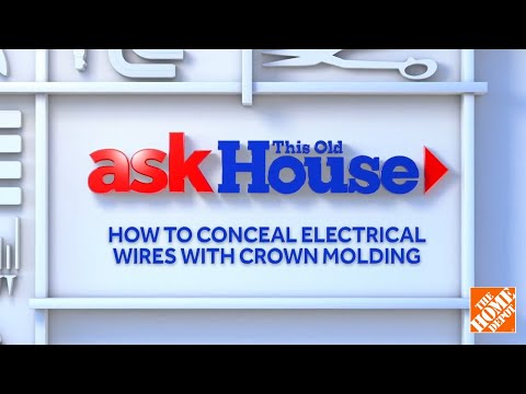 How to Conceal Electrical Wires with Crown Moulding