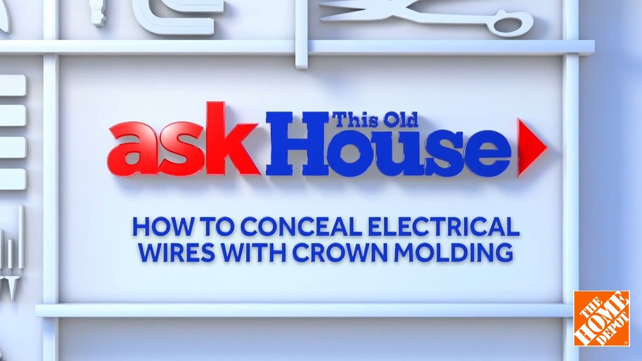 How to Conceal Electrical Wires with Crown Moulding