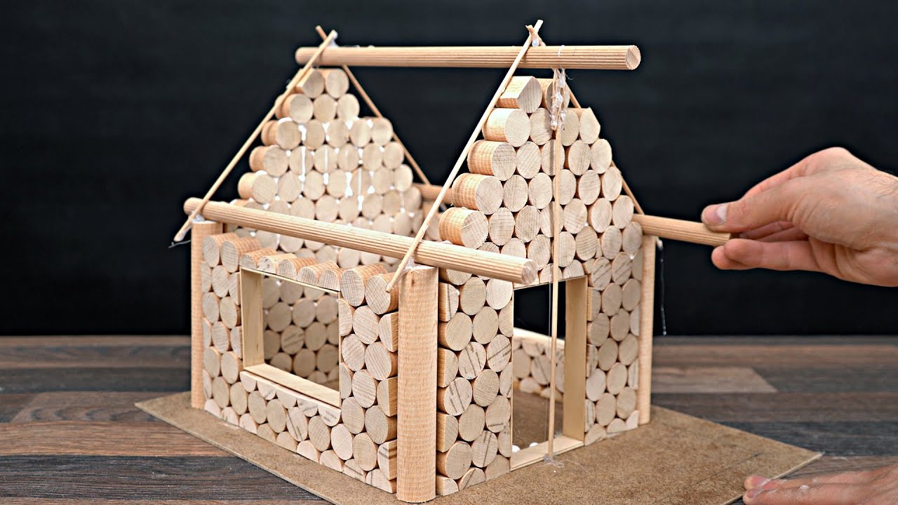 Building Mini Log Cabin