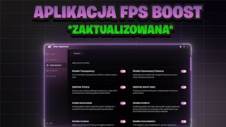 Aplikacja FPS BOOST *zaktualizowana* ( Nowe optymalizacje, lepsza wydajność ) 💻👾