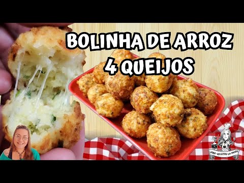 SOBROU ARROZ ? FAZ ESTA RECEITA MARAVILHOSA / BOLINHA DE ARROZ QUATRO QUEIJOS / SUA FAMILIA VAI AMAR