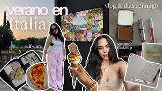 Unos días romantizando el verano 🌸📖🍋 vlog, journaling, self-care, summer makeup