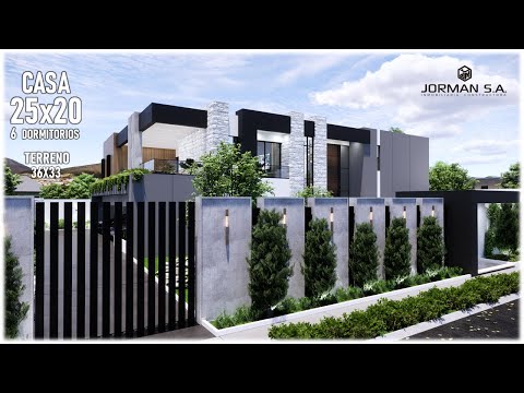 Modern House Design with 6 Bedrooms Family Home | 25x20m 2 Storey | Jorman HomeDesigns