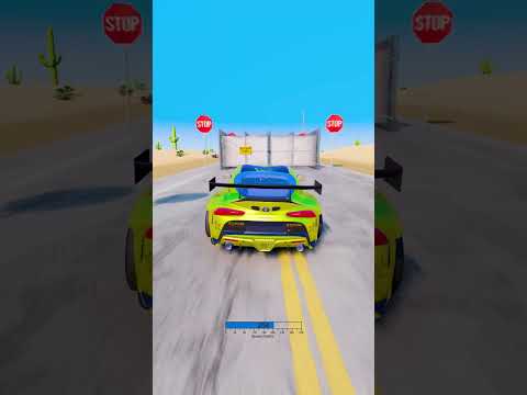 Cars vs 100 Gates 🥅 #shorts