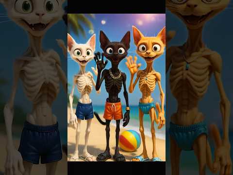 They got bullied for being skinny and fat.. Until this Happened. 💪🔥#cat #catstory #aicat #glowup