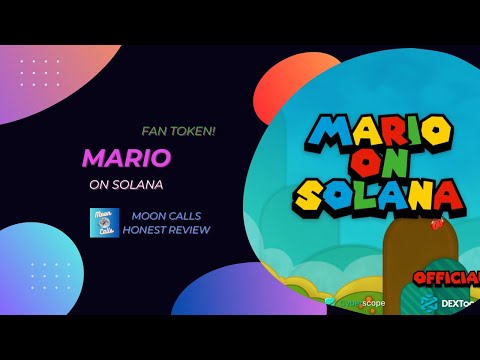 🚀 Mario on Solana could really go to the moon! Pre-sale has just started!