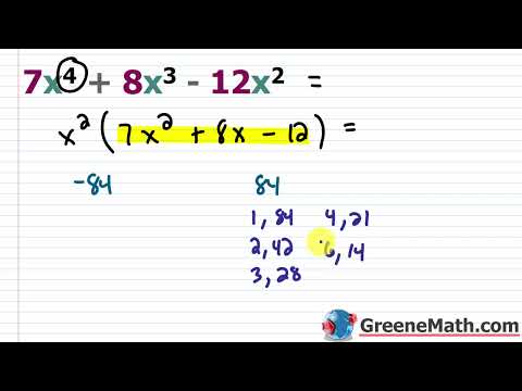 Factoring Trinomials Using the AC Method Practice Test Full Solutions