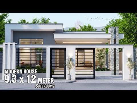 Modern House Design 9.3 x 12 Meters
