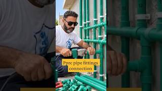 Plumber work plumbing time #plumbing #electrical #pipelining #construction pprc pipe fittings