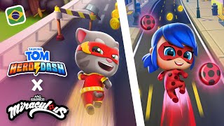 Corrida de heróis Miraculous 🐞⚡ Talking Tom Hero Dash x Miraculous Ladybug