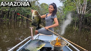 ACHAMOS um lugar INFESTADO de PEIXES, em um lago SELVAGEM na AMAZÔNIA