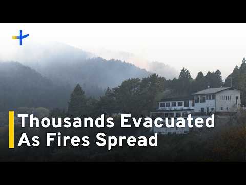 YouTube video thumbnail: Japan Wildfires Force Evacuations in Iwate Prefecture