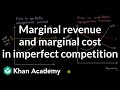 Marginal Revenue and Cost in Different Market Structures