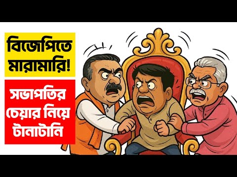BJP WEST BENGAL | বিজেপিতে মারামারি❗ সভাপতির চেয়ার নিয়ে টানাটানি❗