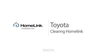 Toyota Clearing HomeLink video poster