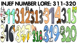 인제프 넘버로어 INJEF Number Lore 311-320 Alphabet Lore Sprunki + ITALIAN BRAINROT ANIMALS SQUID GAME meme