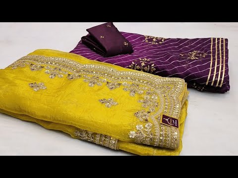 #Gota patti Work Saree#Chiffon saree#work saree#New Fancy Saree #Sari