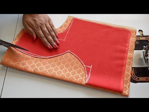 Latest Back Neck Blouse Design || Blouse Ki Design || Cutting And Stitching Back Neck Blouse Design 