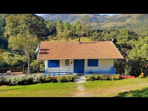 SÍTIO com CASA em MADEIRA e ALVENARIA | Lindo projeto