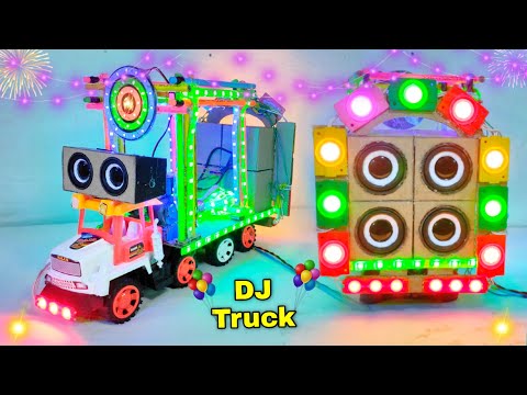 Loading Mini Dj Truck At-New Home / Dj toy kese banaye cardboard me Dj science project dj box light