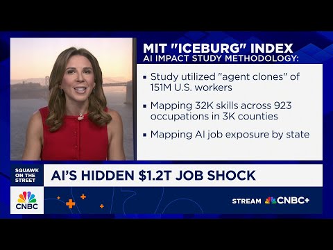 YouTube video thumbnail: AI can Already Replace 11.7% of the U.S. Workforce, MIT Study Finds