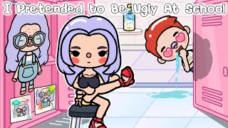 I Pretended To Be Ugly At School 🤓💔 Toca Life Story | Toca Boca