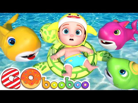 Baby Shark + Wheels On the Bus song - Baby Nursery Rhymes & Kids Songs | GoBooBoo