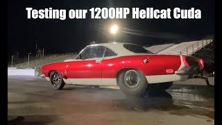 MASSIVE! Ported HellCat Snout followed by burnout testing by our rookie!