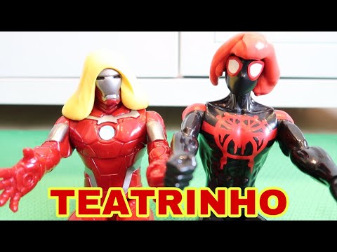SLIME DO HOMEM ARANHA E DO HOMEM DE FERRO - TEATRINHO