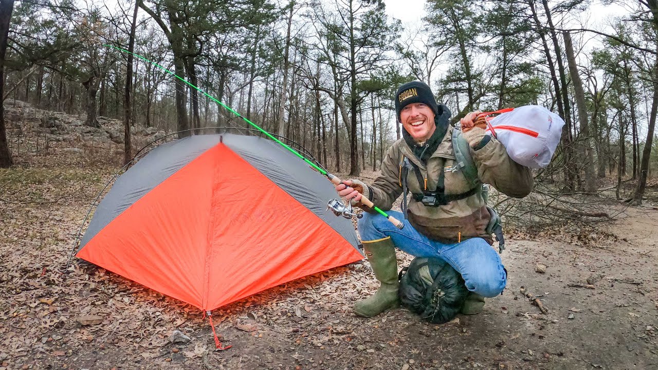 River Truck Camping for Winter Trout