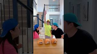 Croissant ice cream sandwich challenge!🤣🤣 #funny by Ethan Funny Family